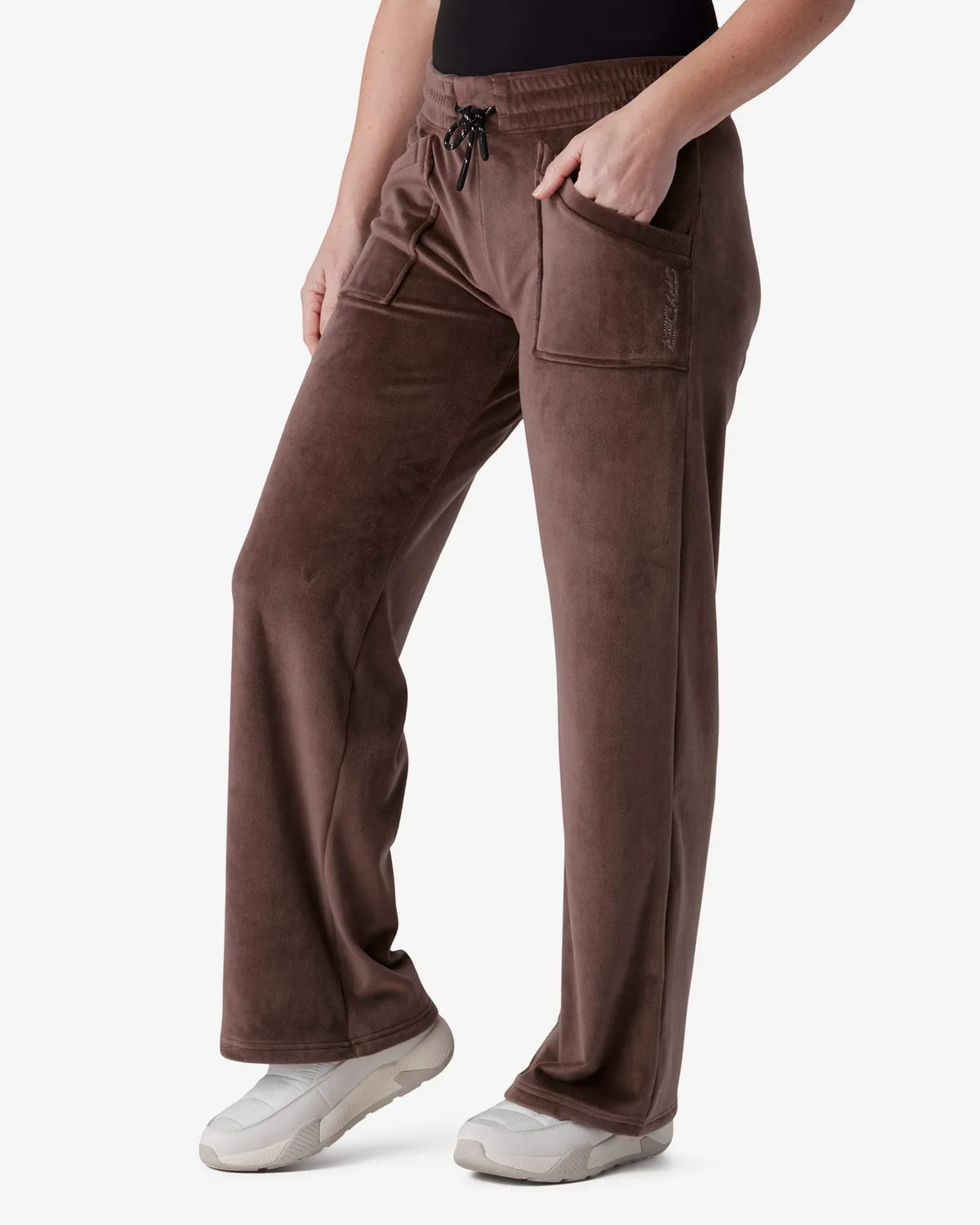Spyder Shimmer velurbukse dame mocha vid