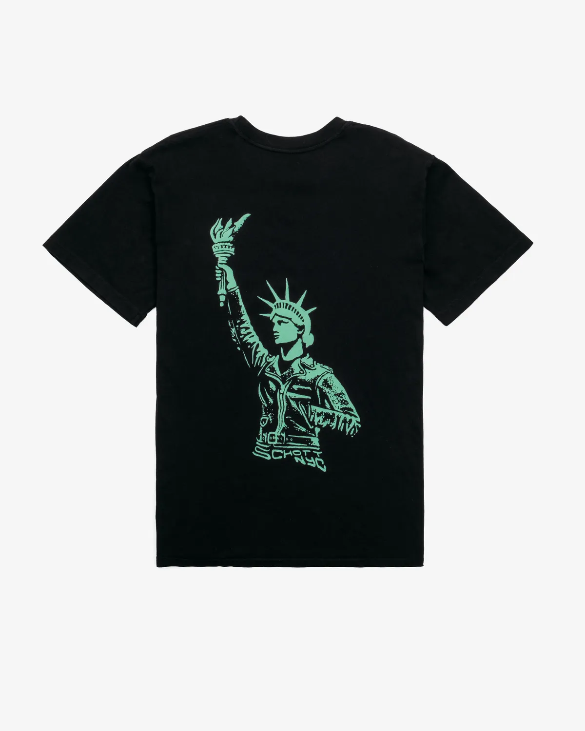 Schott NYC TLIBTY t-skjorte svart mintprint