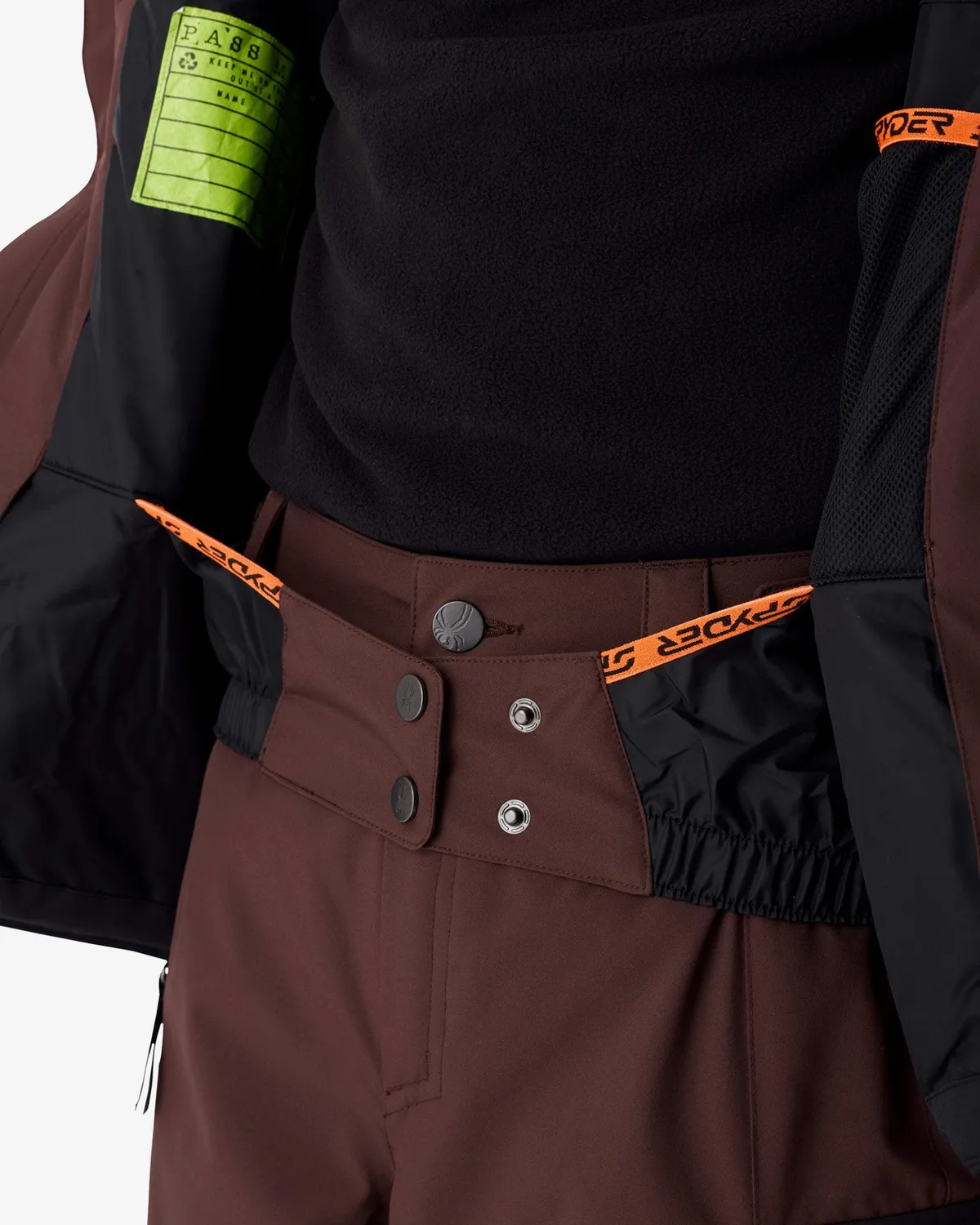 Spyder Slash skijakke gutt mocha vanntett 10K