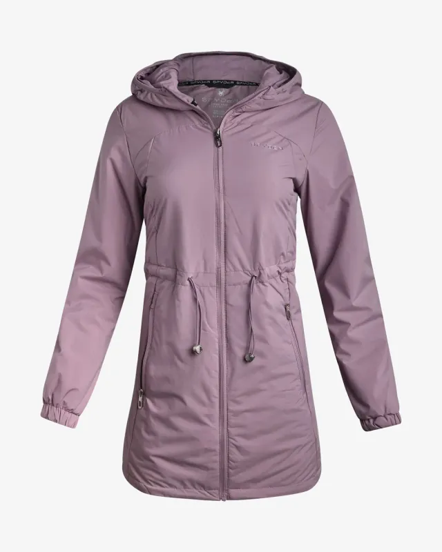 Spyder Lite lang jakke dame Dusty Grape lett