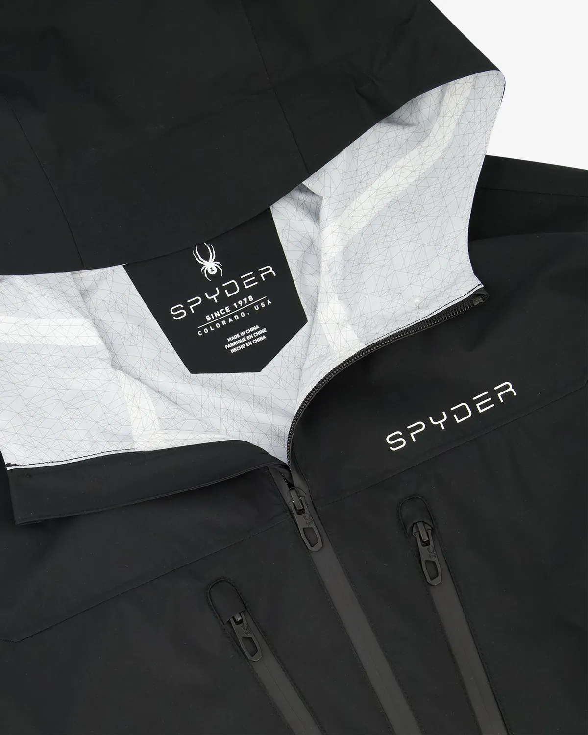 Spyder Overcast regnjakke Black – vanntett