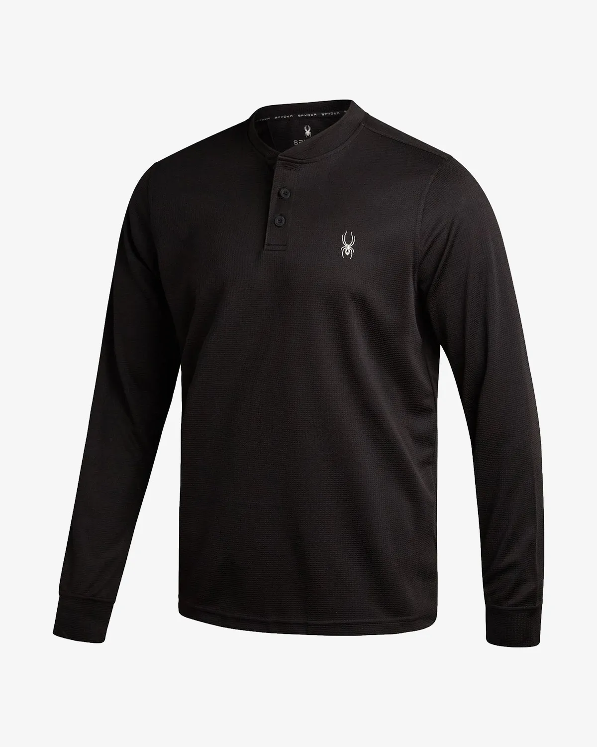 Spyder Thermal Henley genser herre svart langermet