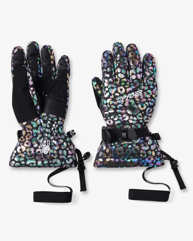 Spyder Overweb skihansker barn Leopard vanntette