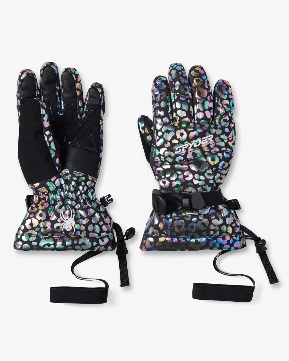 Spyder Overweb skihansker barn Leopard vanntette