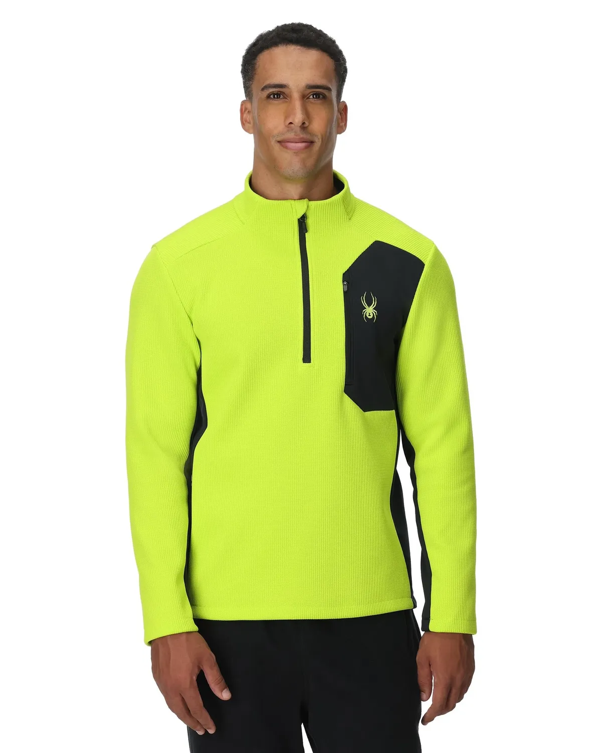 Spyder Bandit half-zip genser herre lime fleece