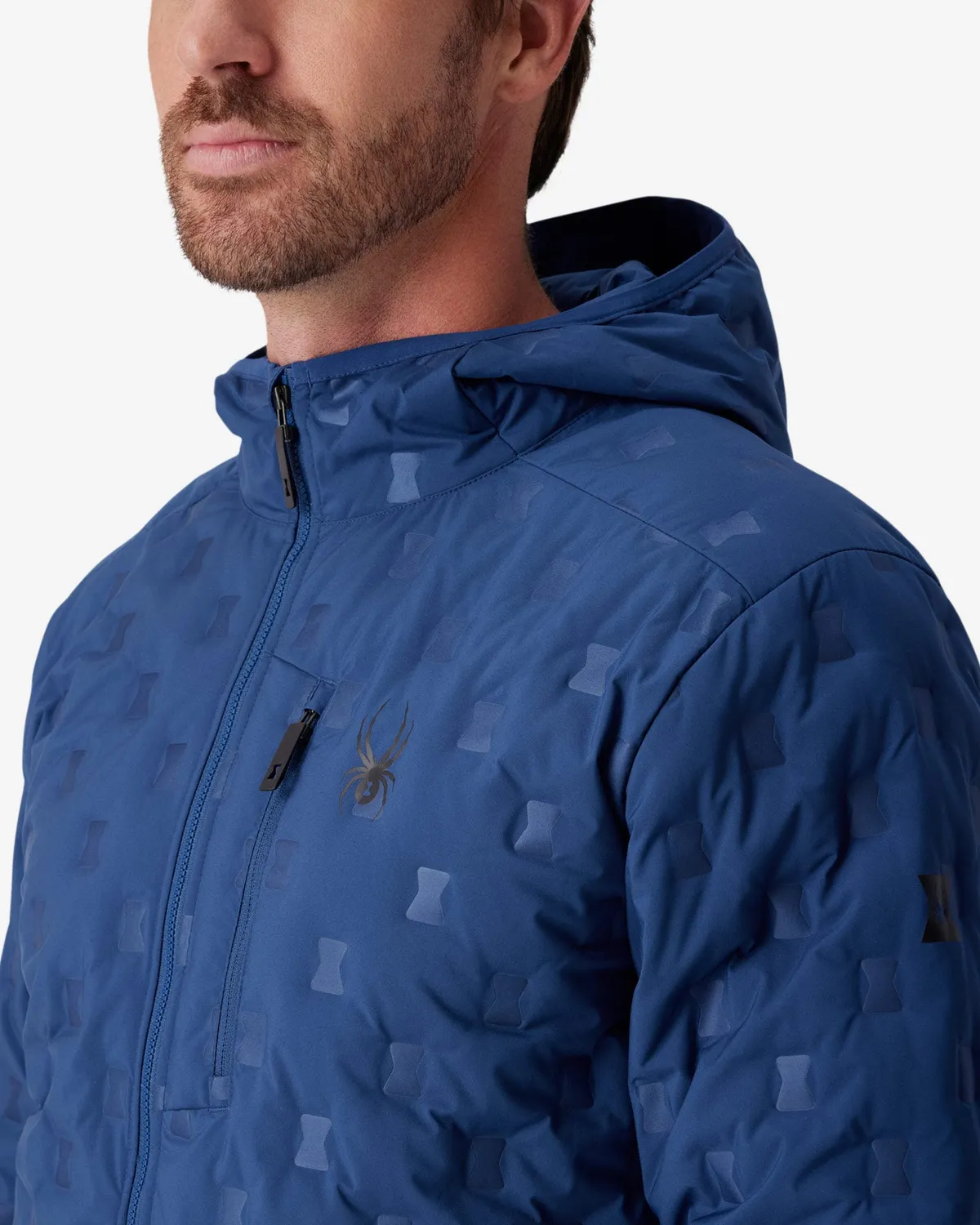 Spyder Zenith dunjakke Indigo 700 fill hette