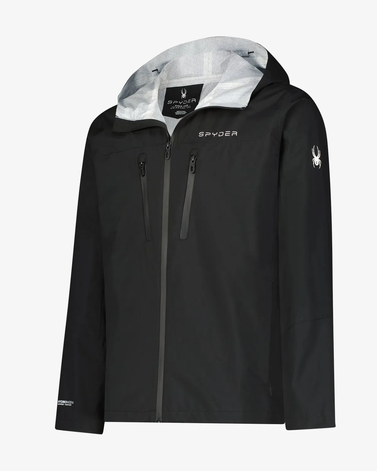 Spyder Overcast regnjakke Black – vanntett