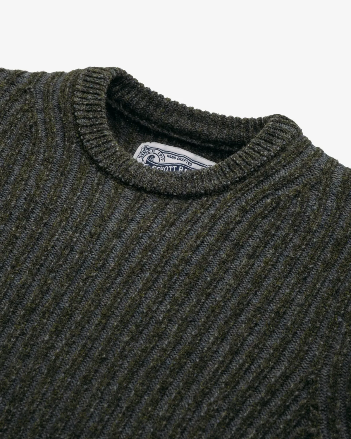 Schott NYC SW2617 genser charcoal ull