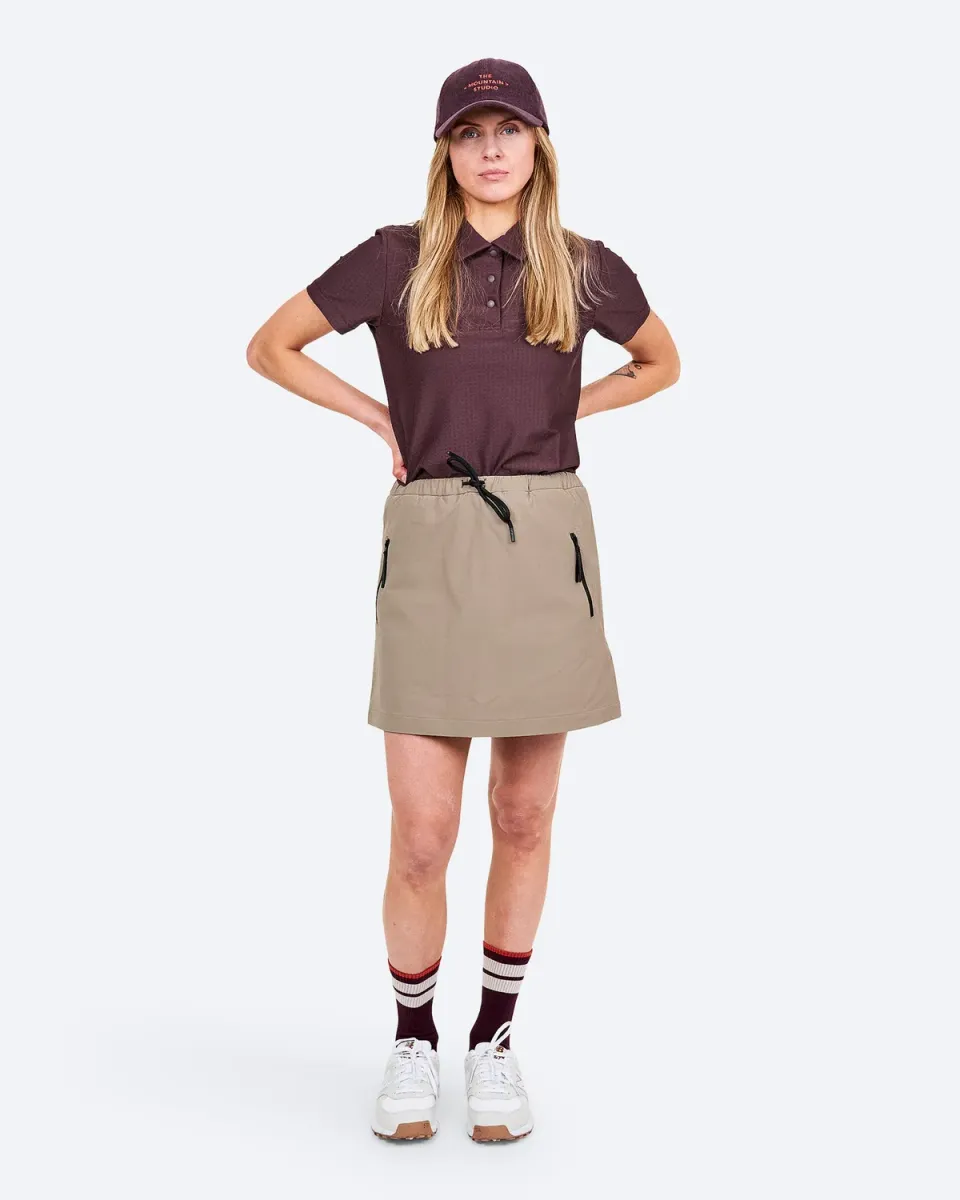 The Mountain Studio L-17 W Stretch turskjørt Brindle lommer