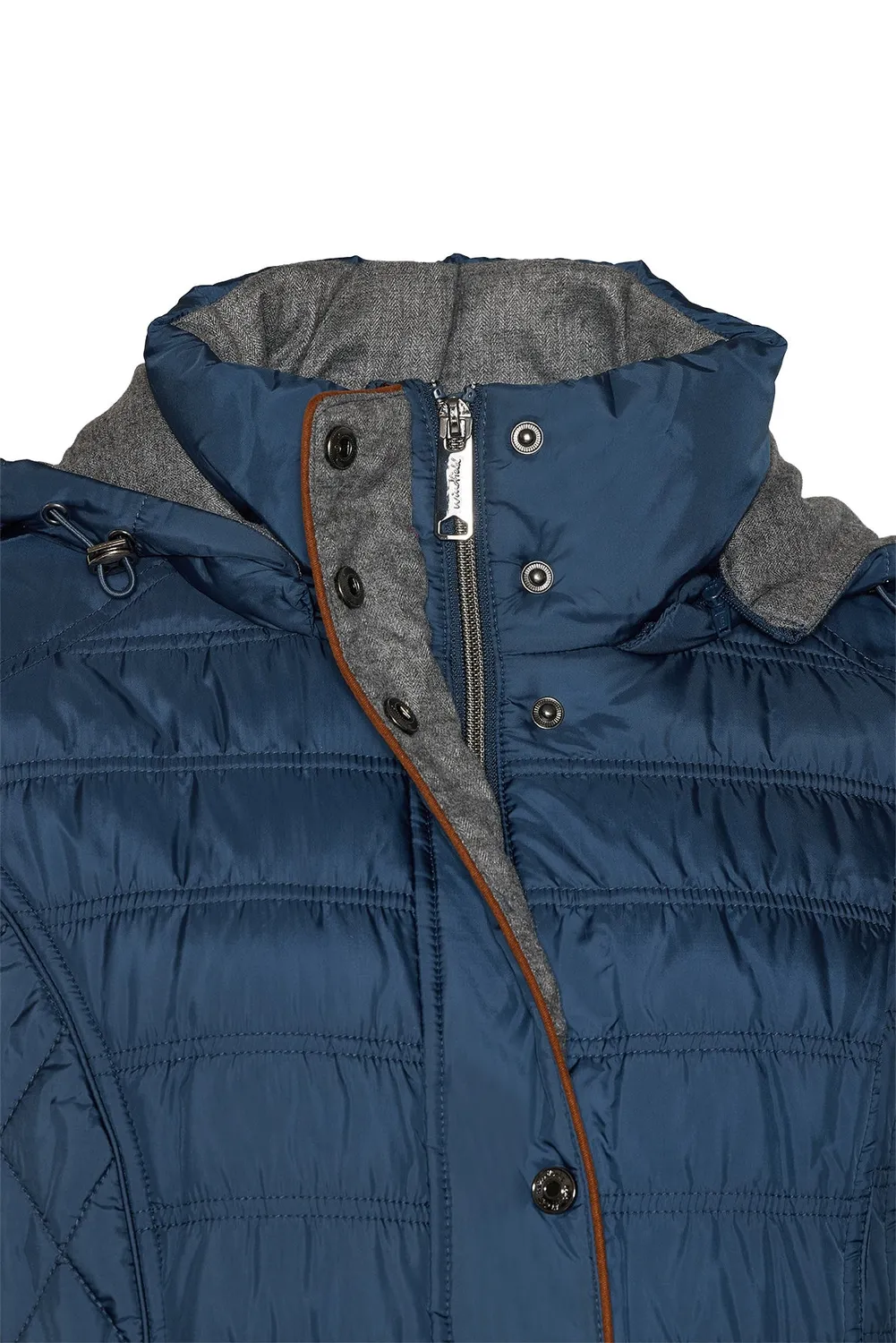 Windfield Carly vinterjakke blue sea quiltet