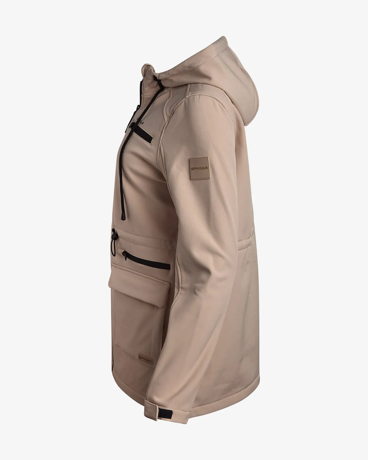 Spyder Long Softshell Jakke Clay vindtett