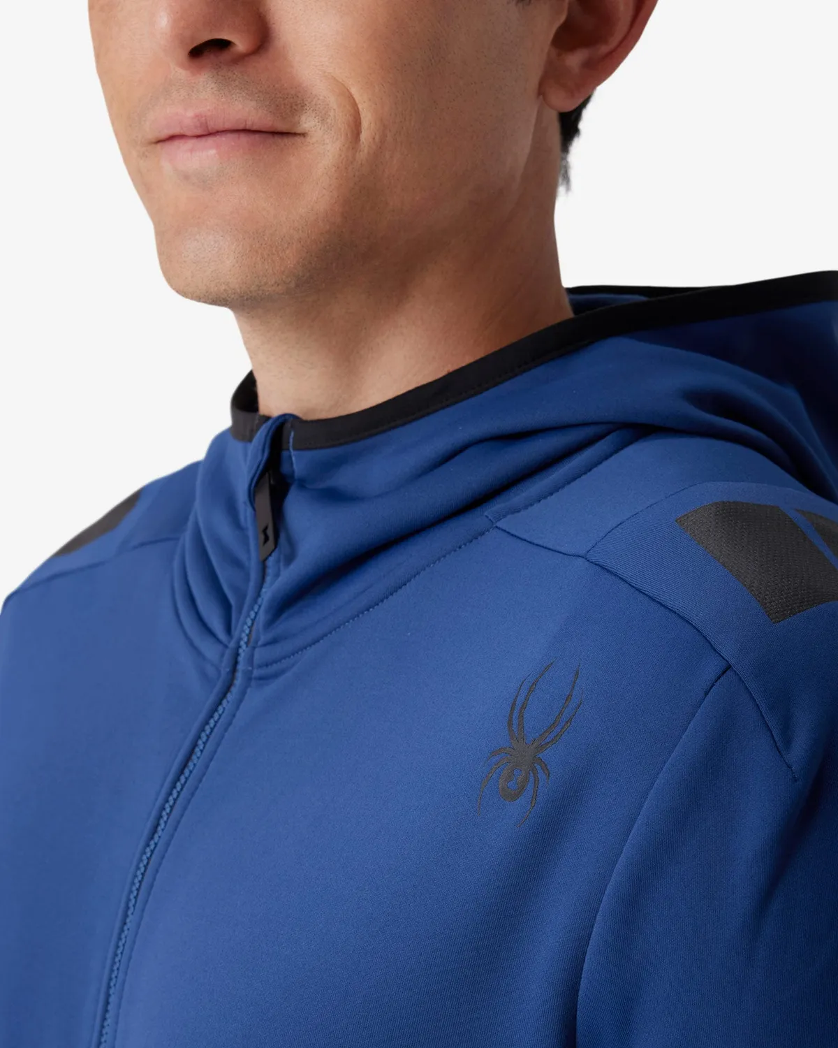 Spyder Speed Fleece Hooded fleecejakke Indigo herre