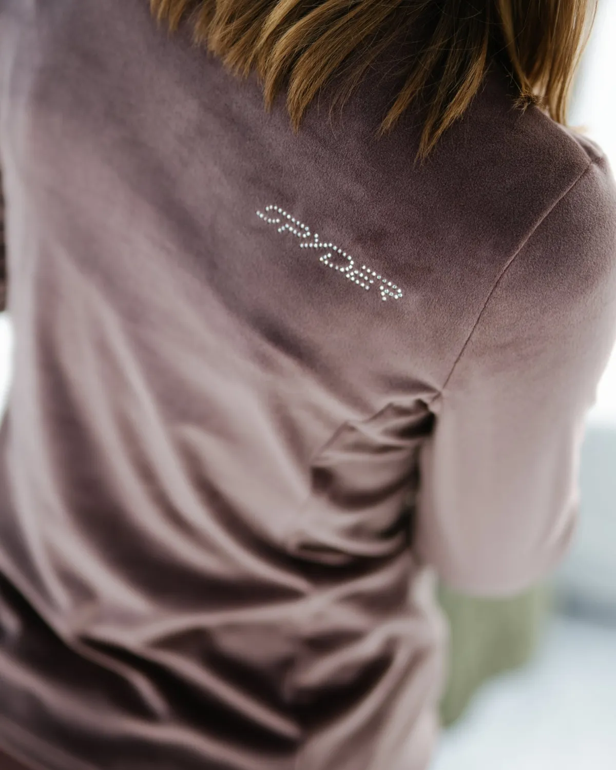 Spyder Shimmer Bug half zip fleece mocca stretch