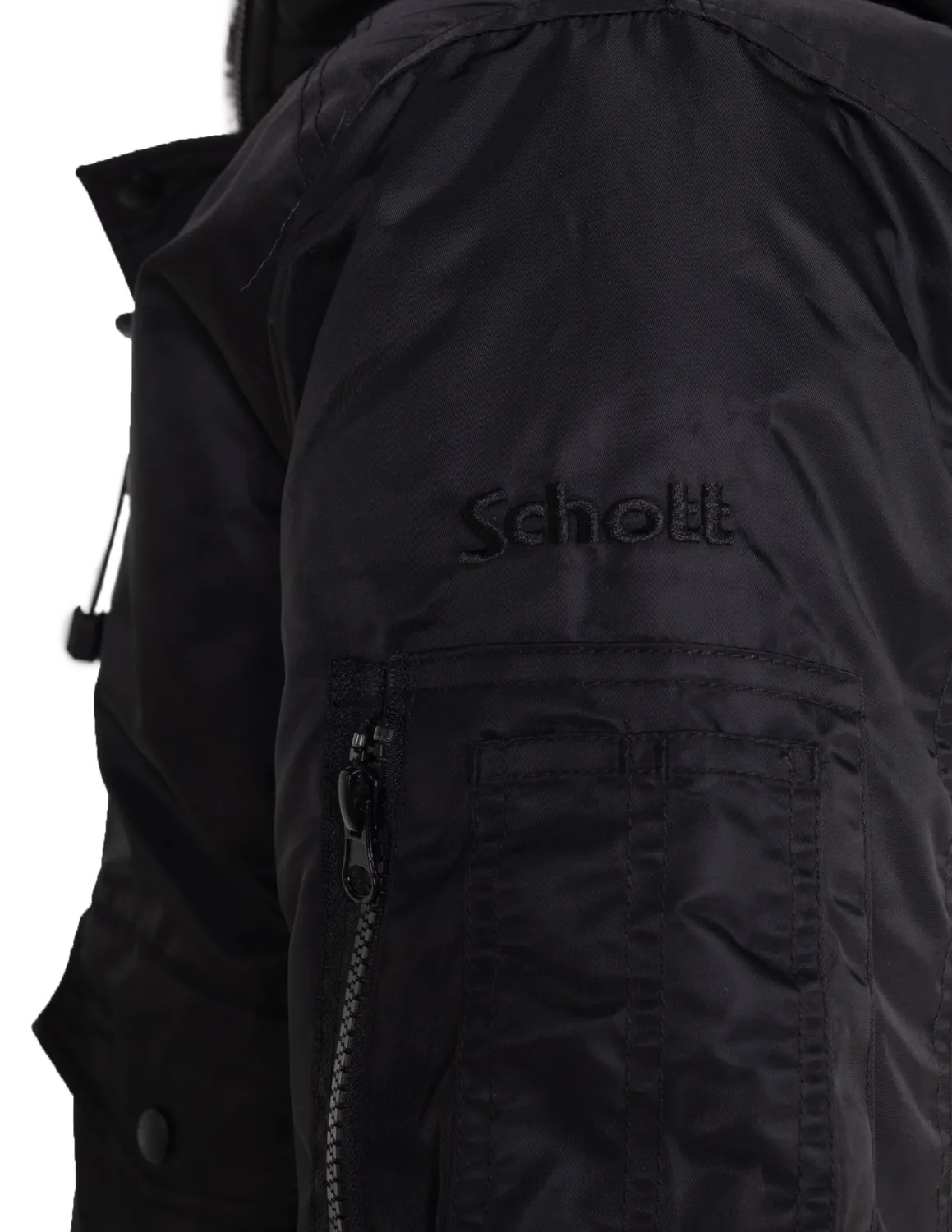 Schott NYC 9236 pilotjakke svart vinter