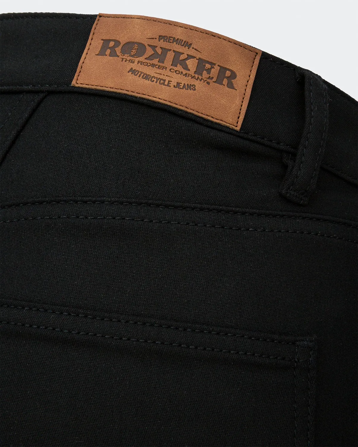 Rokker Pearl motorsykkeljeans dame svart AA