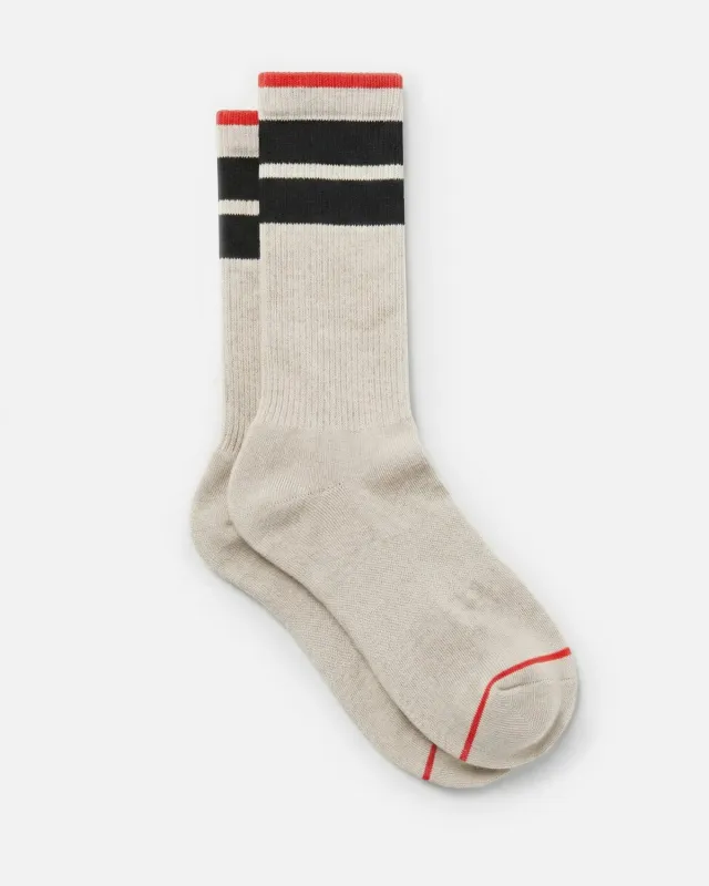The Mountain Studio W-14 Hike Stripe tursokker Almond Milk 41/44