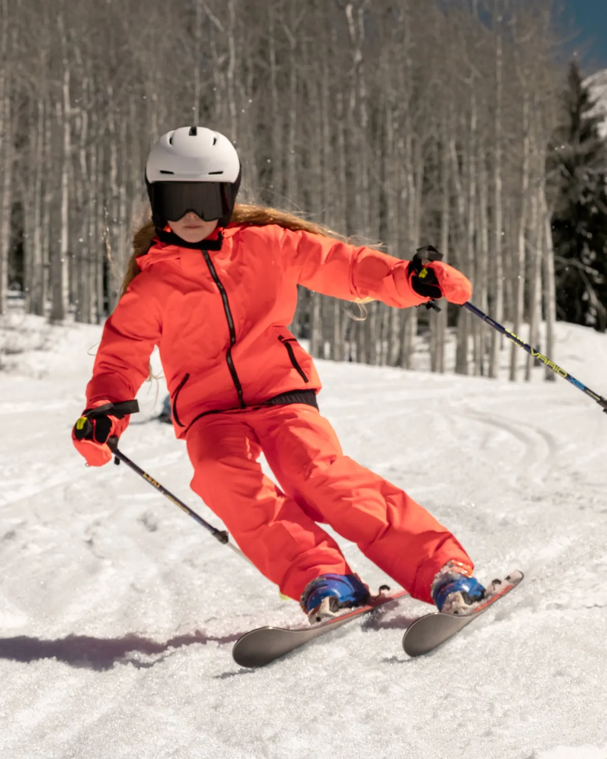 Spyder Olympia skibukse jente electric coral vanntett