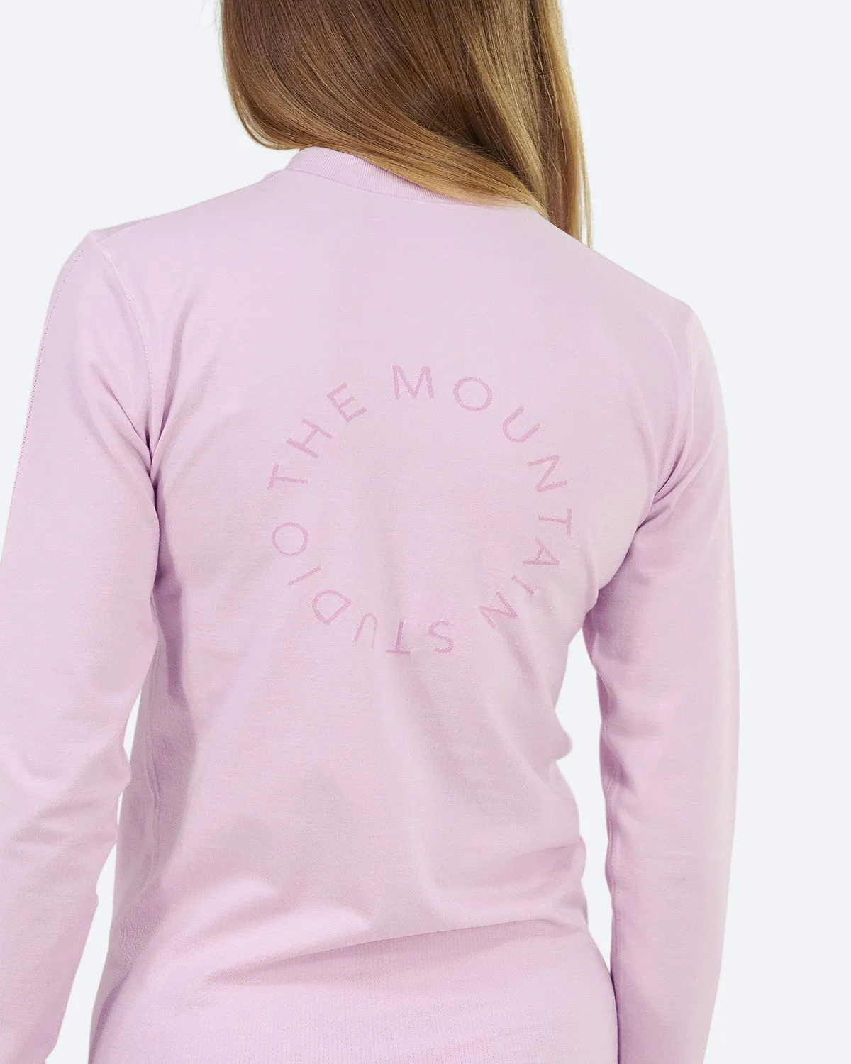The Mountain Studio U-9 W Seamless Merino ulltrøye Lilac Snow