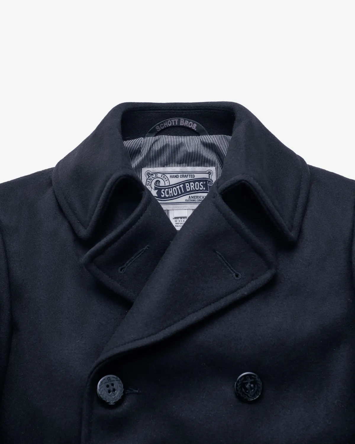 Schott NYC 751 peacoat navy ull smal