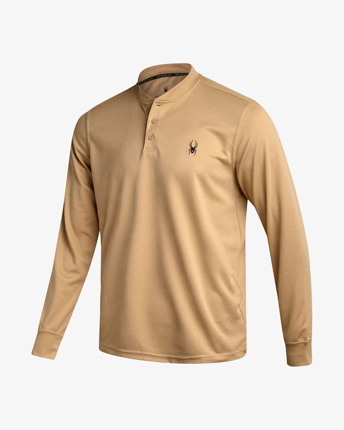 Spyder Thermal Henley trøye herre sand langermet