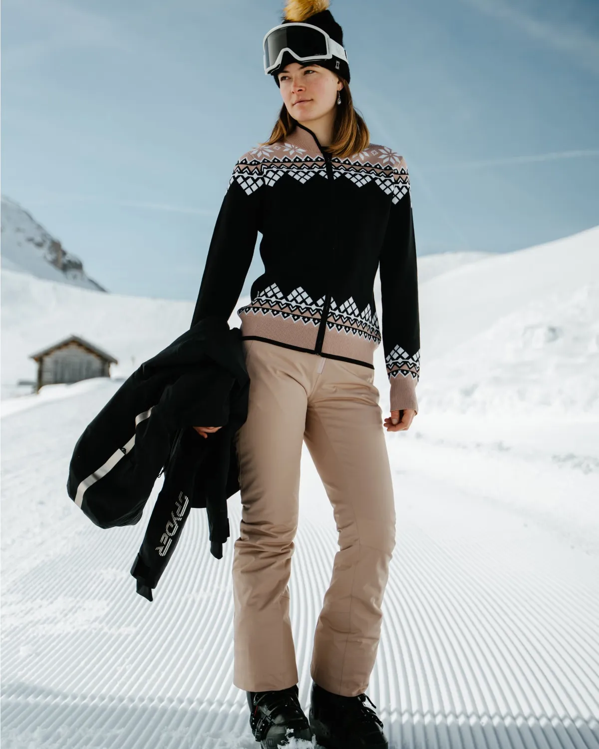 Spyder Fuse skibukse dame tan vanntett 20K