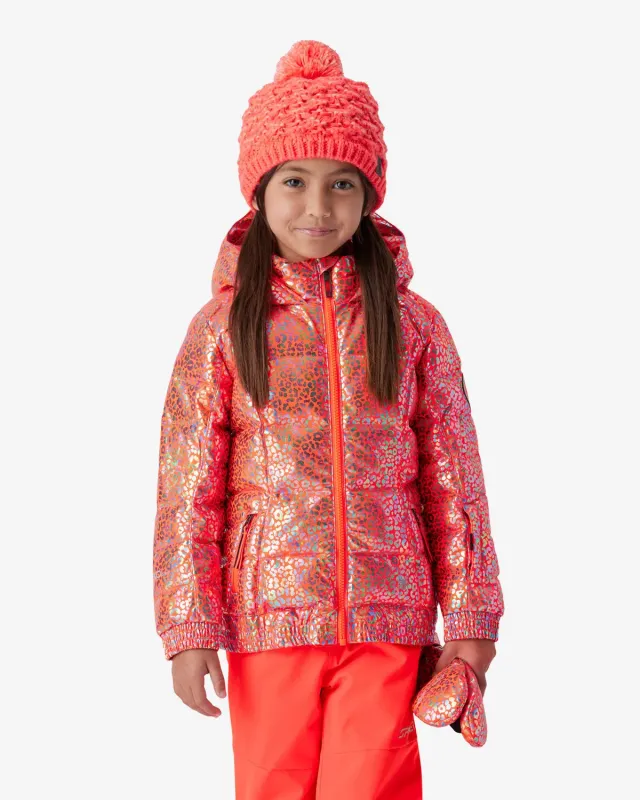 Spyder Zadie skijakke jente leopard multi varm