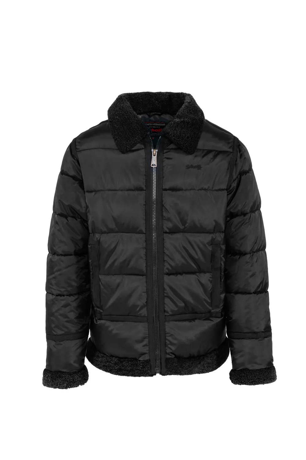 Schott NYC 94B3 vinterjakke brun foret
