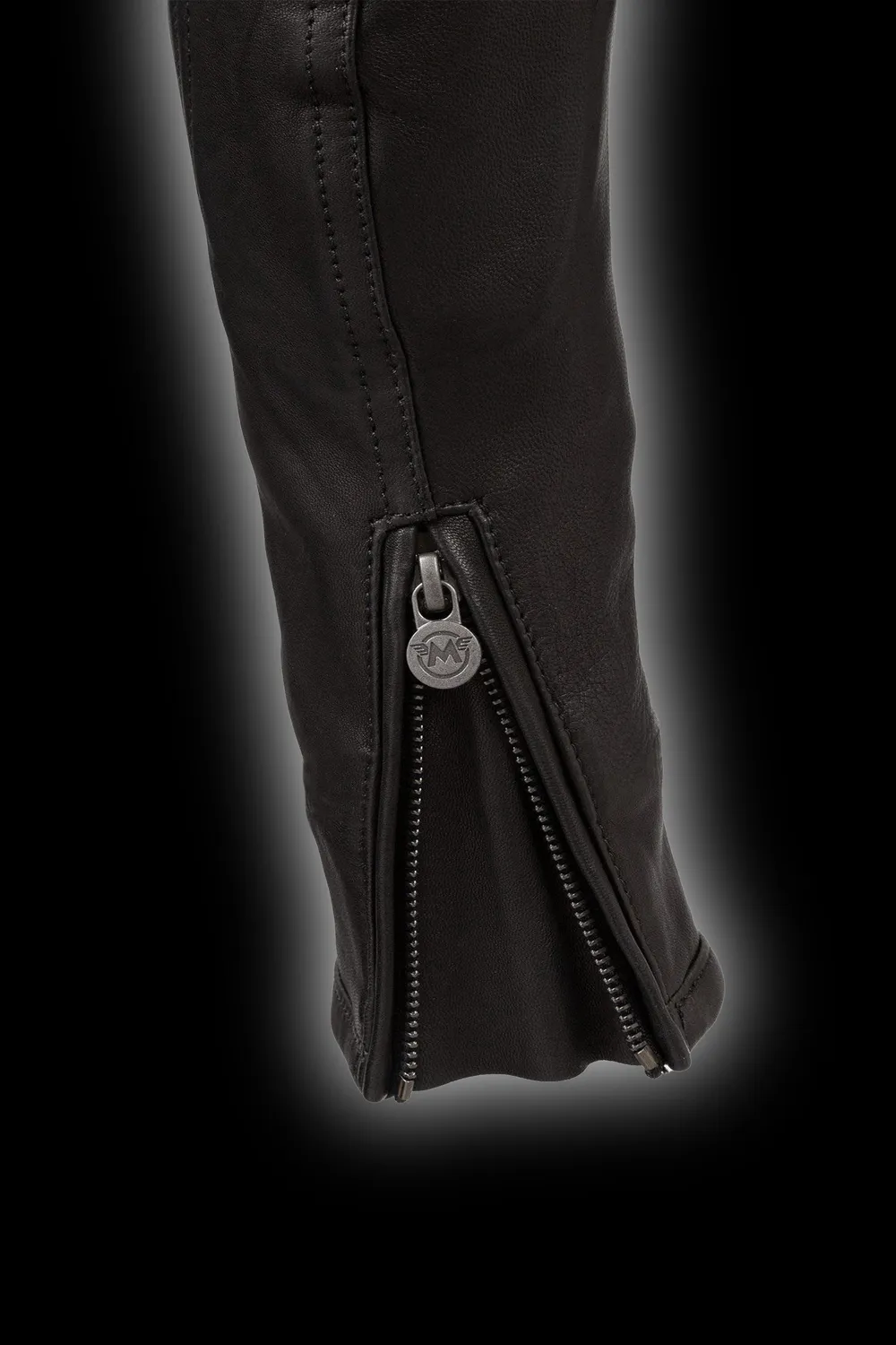Matchless Scarlet Blouson skinnjakke svart dame nappa