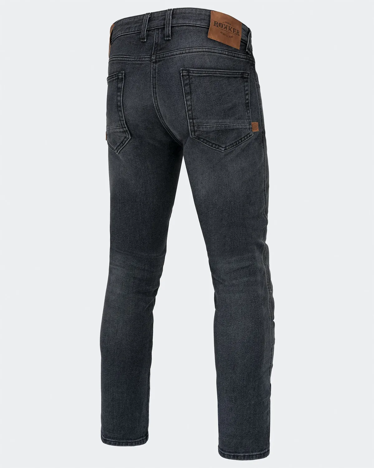 Rokker Wheeler Grey motorsykkeljeans grå stretch