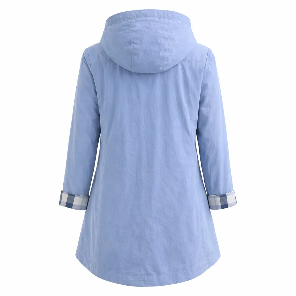 Danwear Windfield Karrie vårjakke ice blue bomull