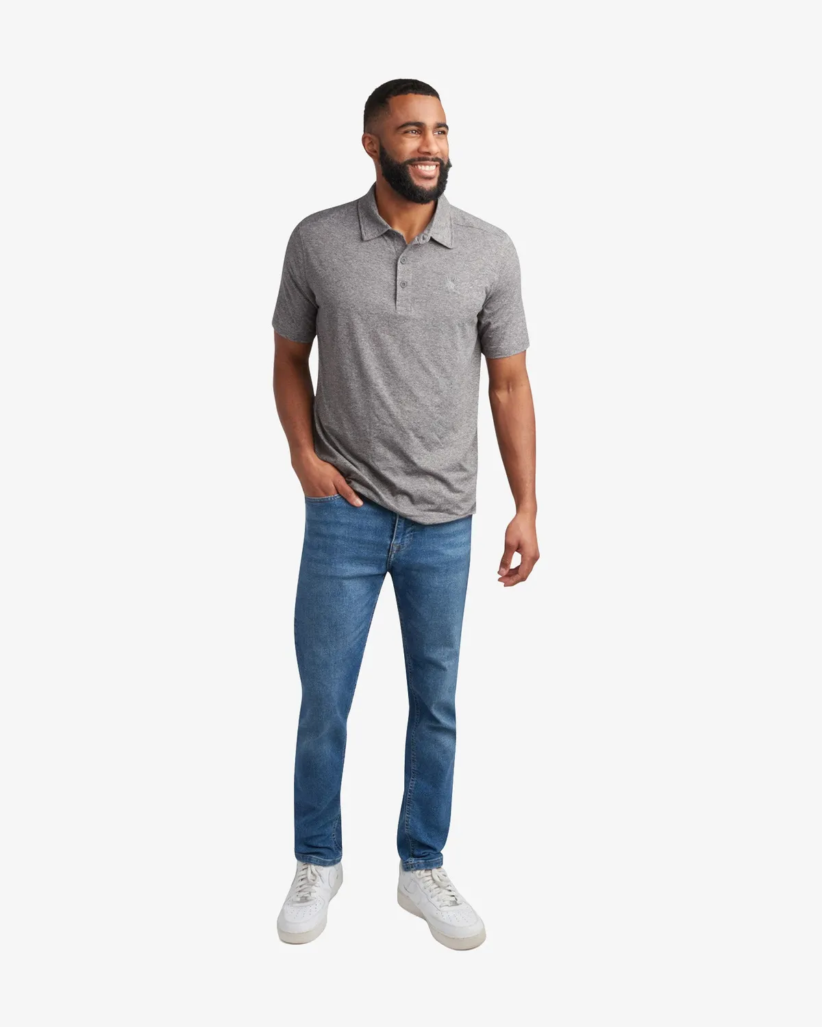 Spyder Jersey Polo pikéskjorte herre charcoal stretch