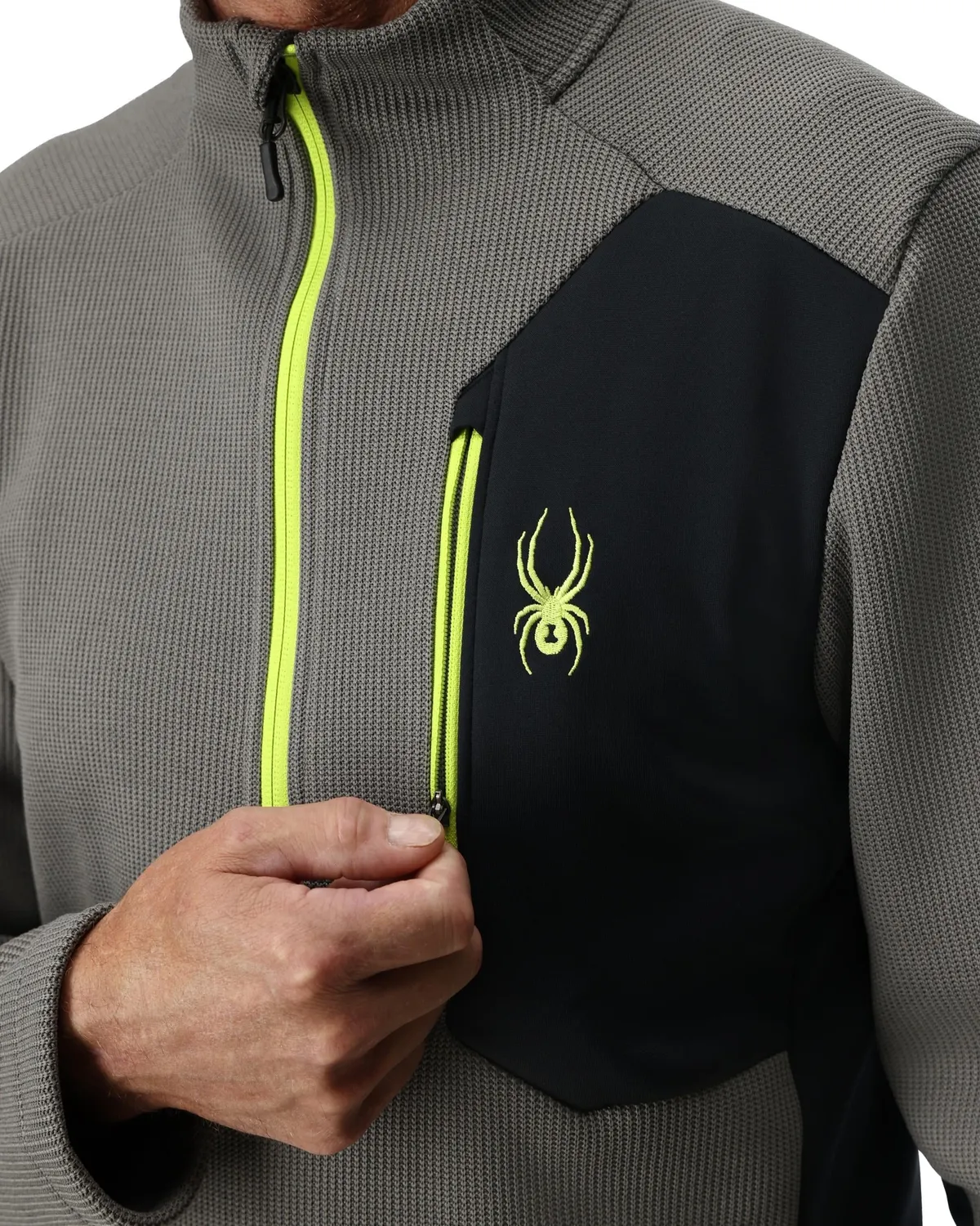 Spyder Bandit half zip fleece herre storm lett