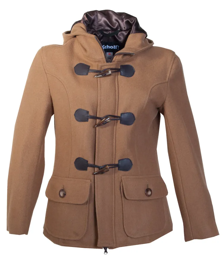 Schott NYC DU732W dufflecoat chestnut ull dame