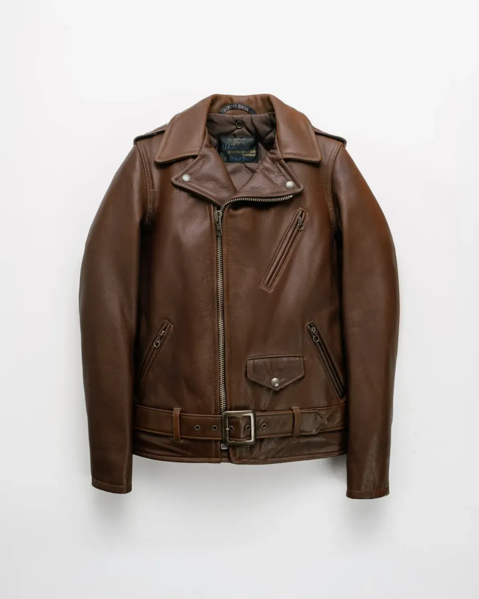 Schott NYC Perfecto 519 skinnjakke svart anilin-kuskinn