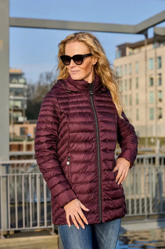 Windfield Albina Light Down wine lett dunjakke