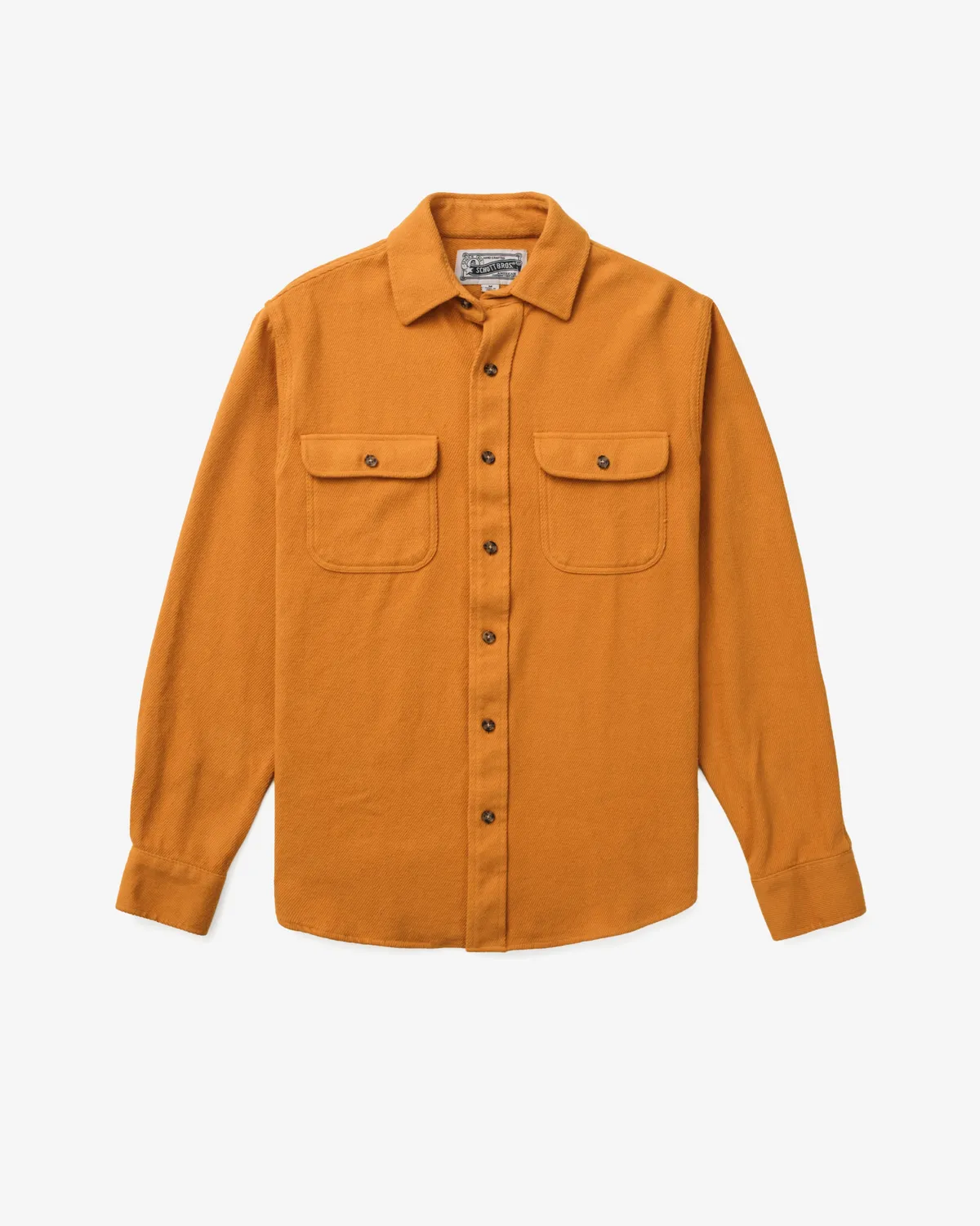 Schott NYC SH2430 flanellskjorte oatmeal tung