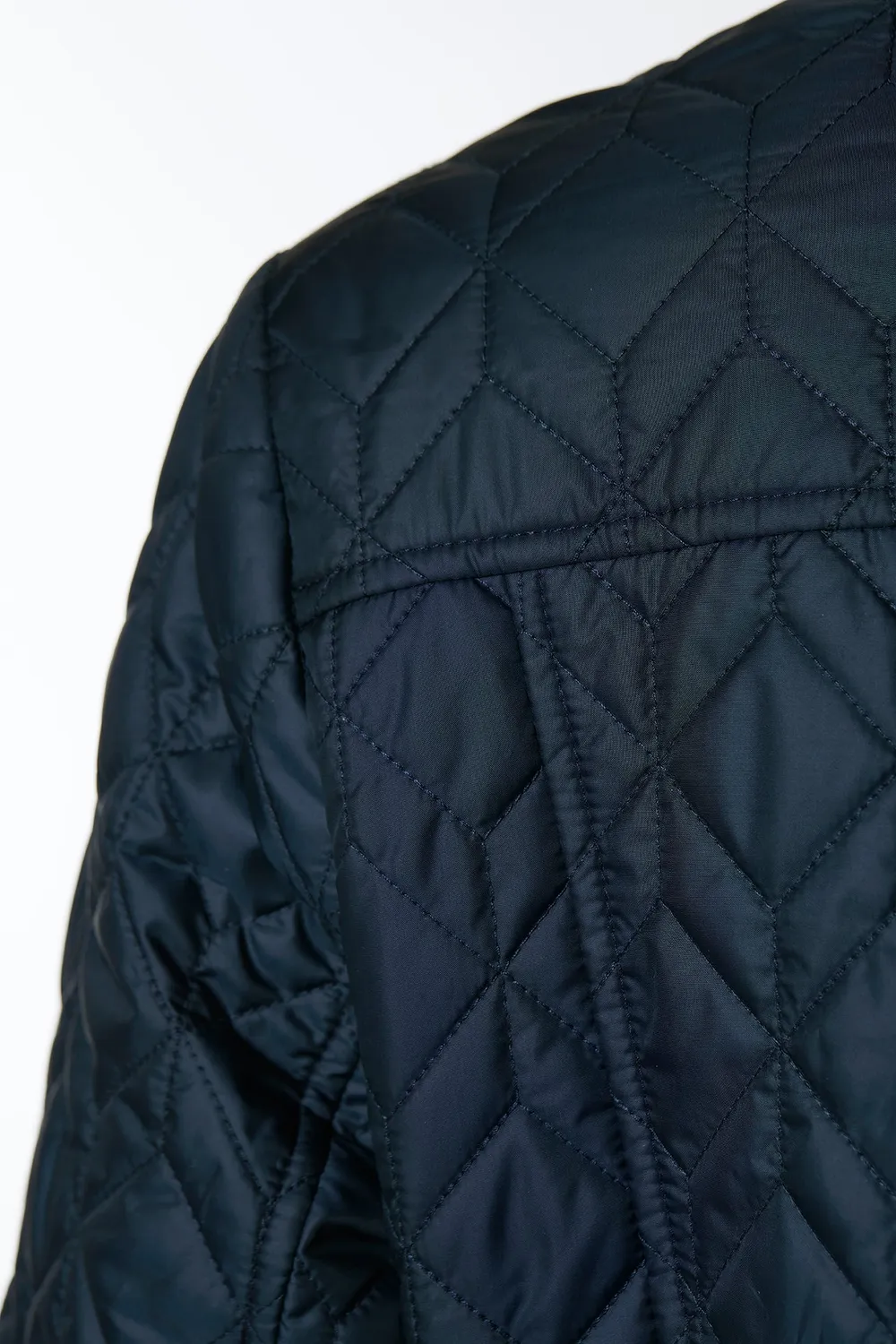Danwear Bella overgangsjakke navy quiltet vegandun