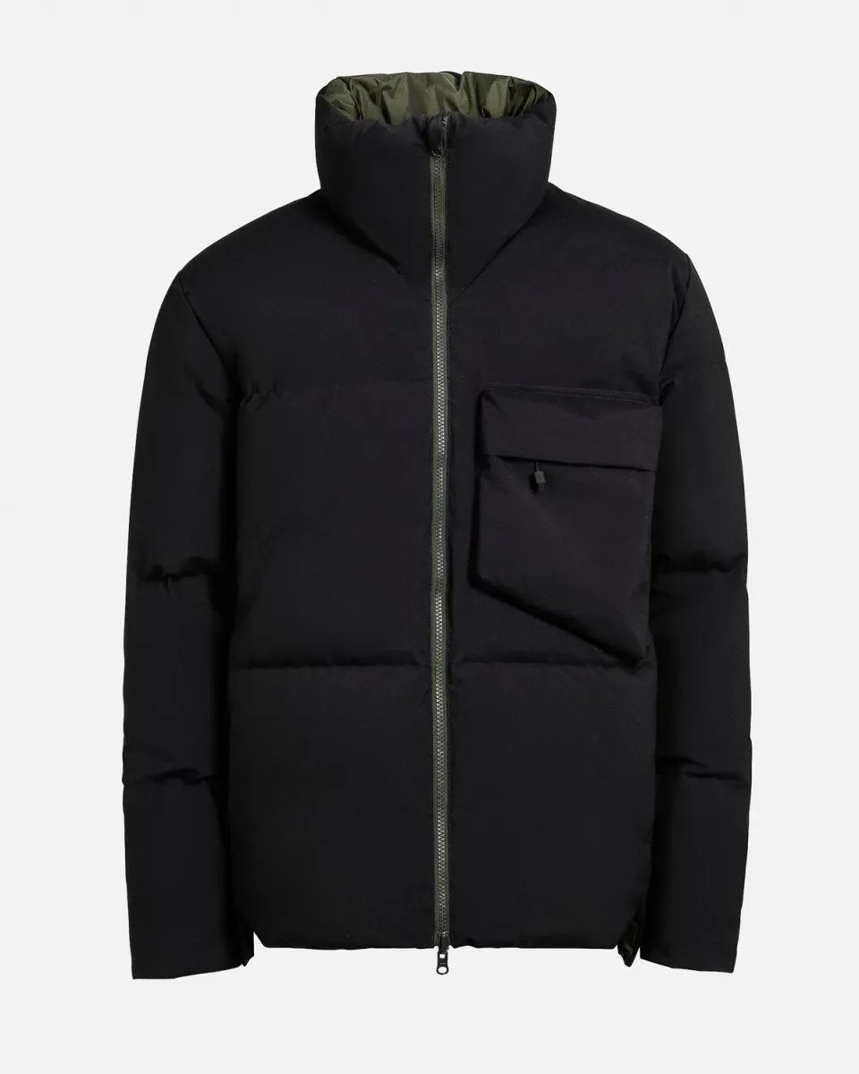 The Mountain Studio D-10 R Windstopper dunjakke vendbar Black Onyx