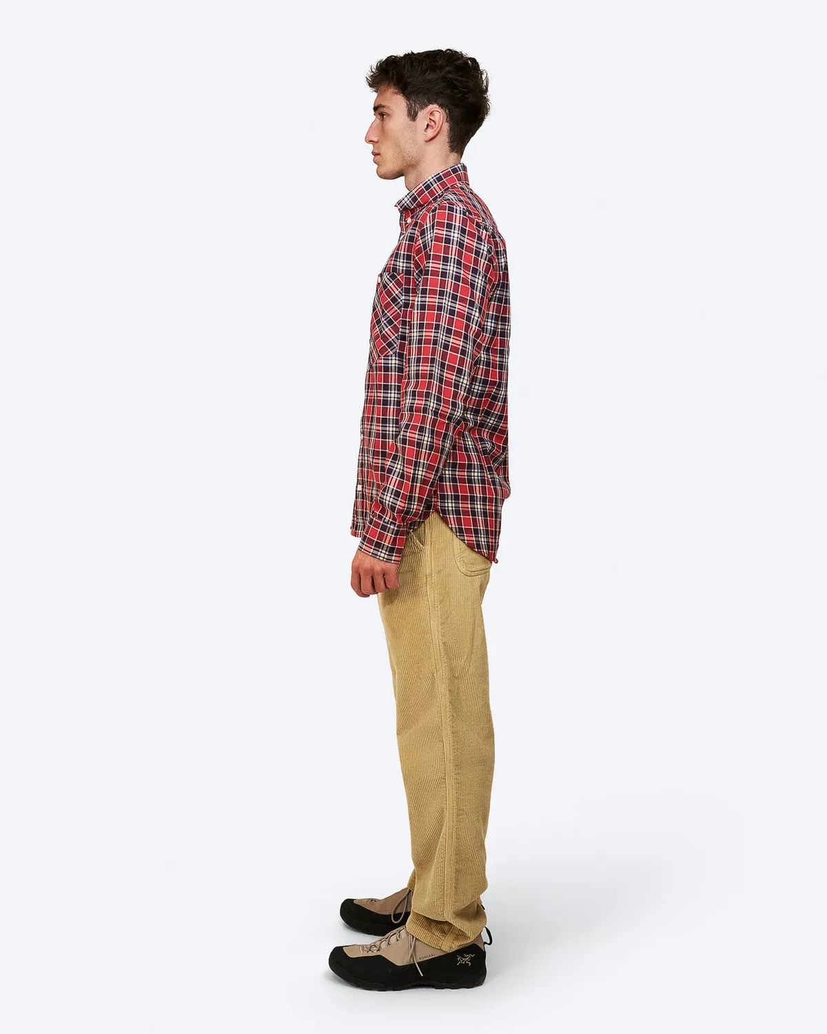 The Mountain Studio G-10 Button Down flanellskjorte Fudge rutete