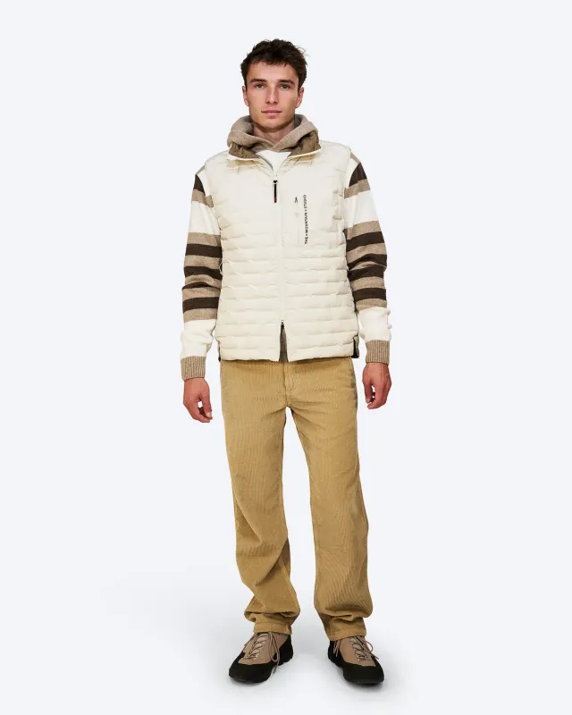 The Mountain Studio V-1 RL Reversible dunvest Almond Milk-Otter