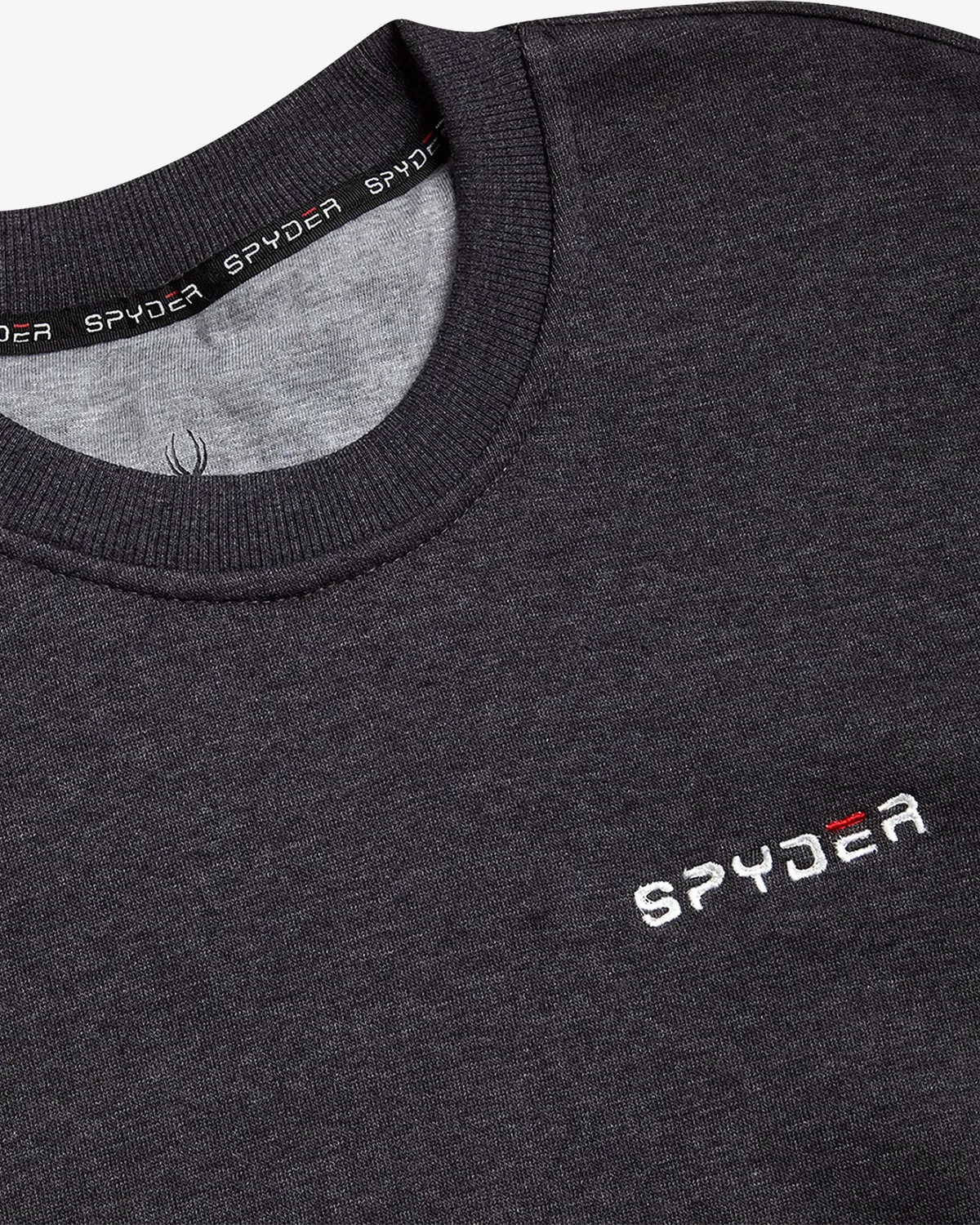 Spyder Fleece Crew genser charcoal – varm bomull