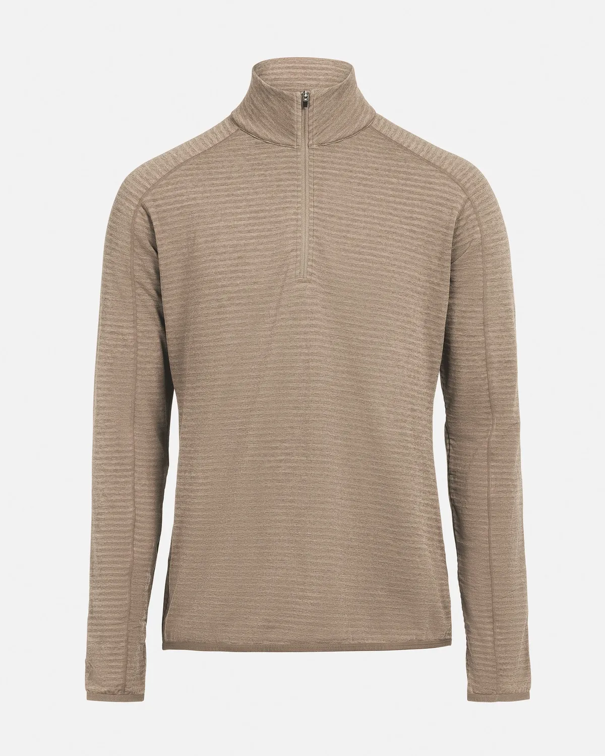 The Mountain Studio M-6 Light Tech Fleece Half Zip genser Brindle lett