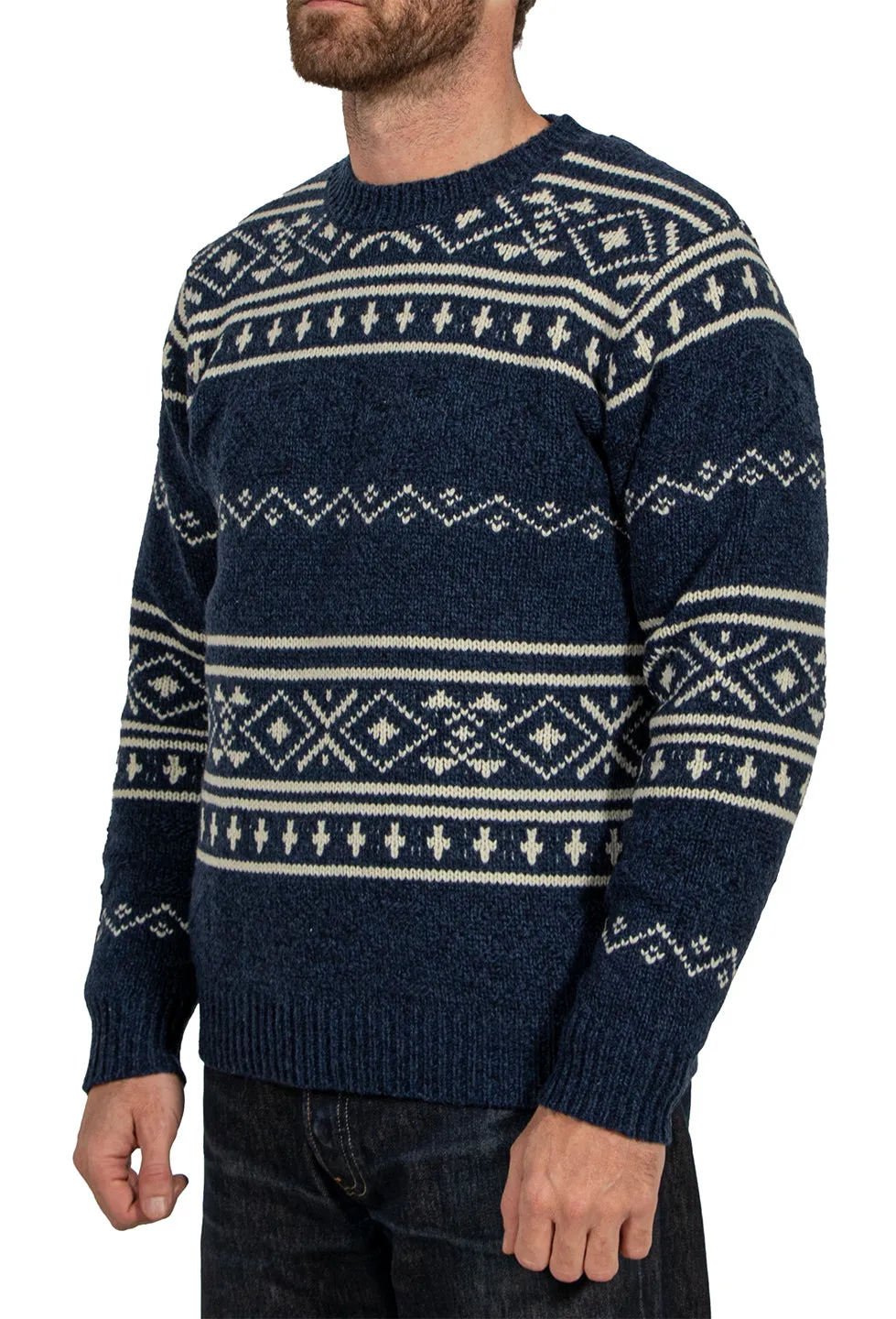 Schott NYC SW2361 ullgenser denim norsk mønster