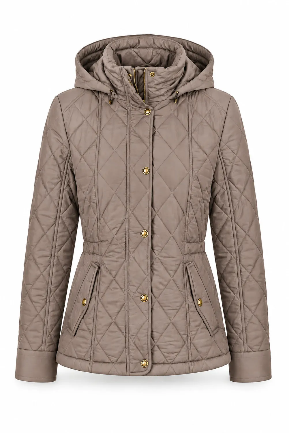 Danwear Windfield Kinga vinterjakke taube quiltet