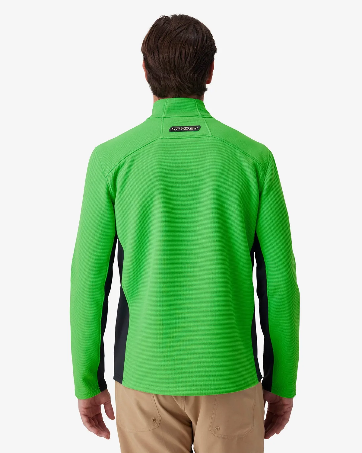 Spyder Bandit fleece herre strobe green halv glidelås