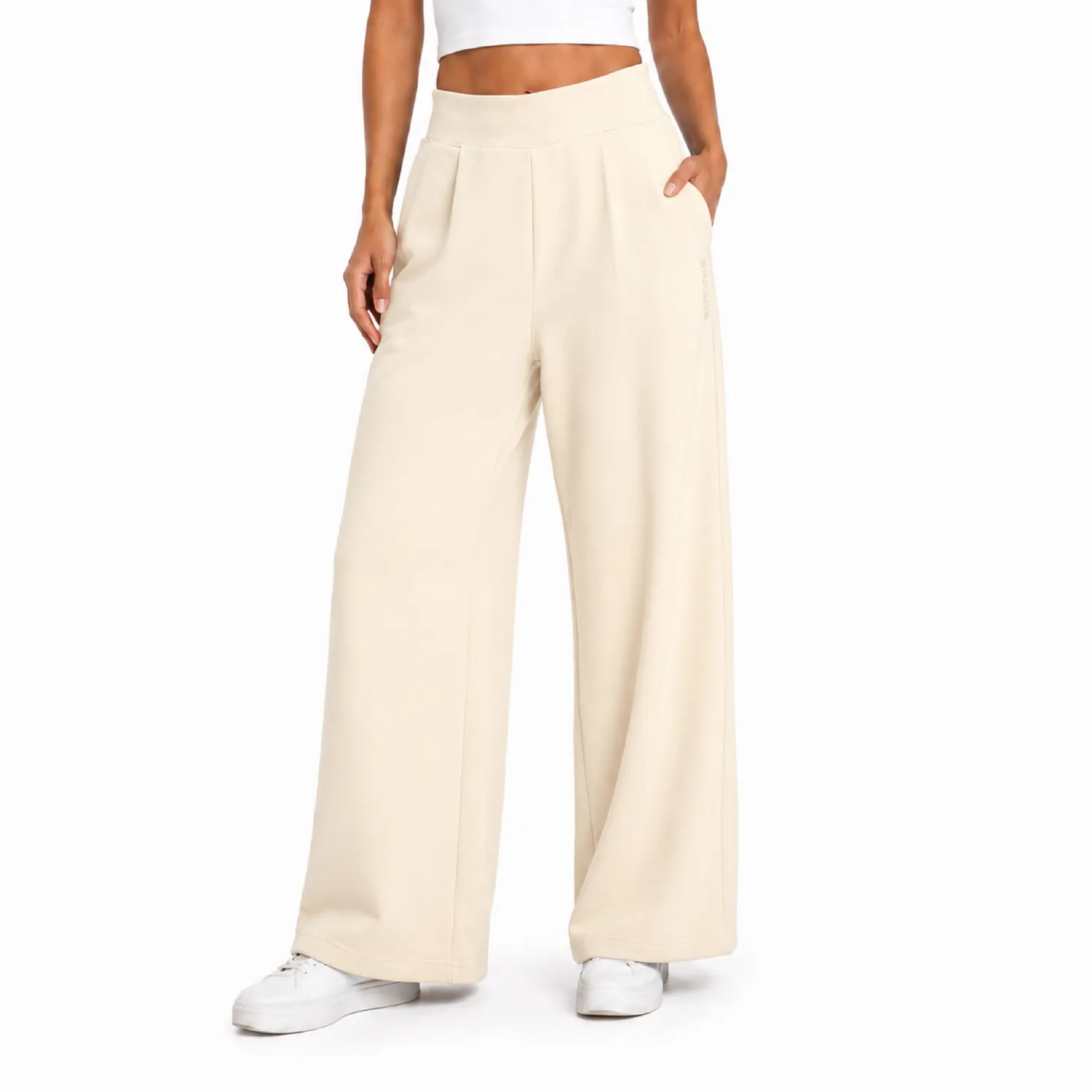 Spyder Corduroy Fleece Wide-Leg bukse dame svart myk