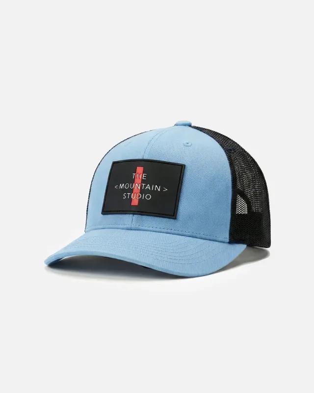 The Mountain Studio C-7 caps Dusty Blue mesh