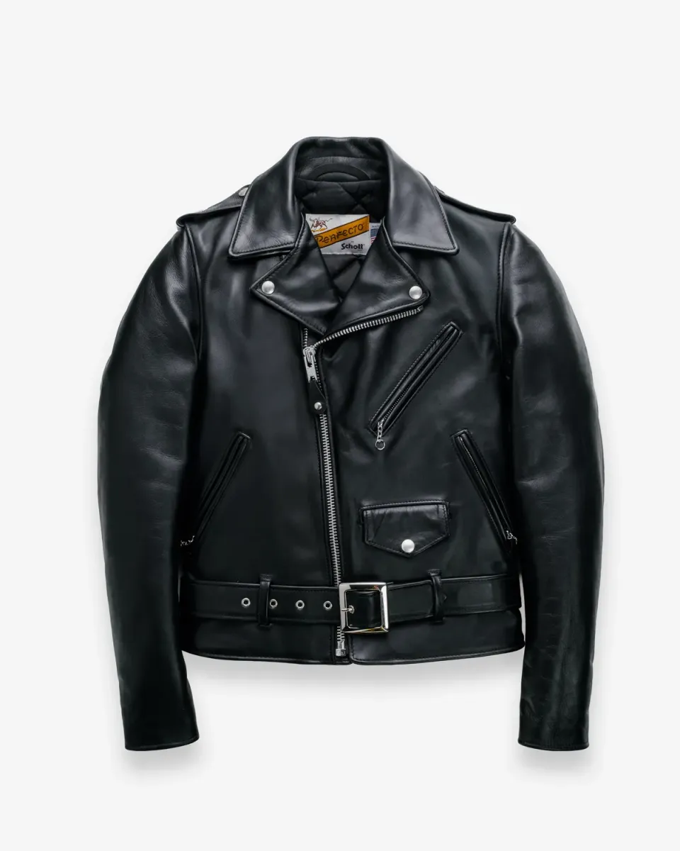 Schott NYC Perfecto 613 motorsykkeljakke svart oksehud