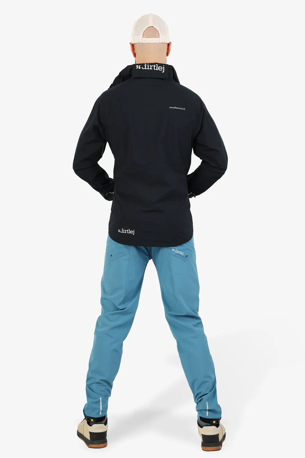 dirtlej weathershield waterproof regnjakke sort vanntett
