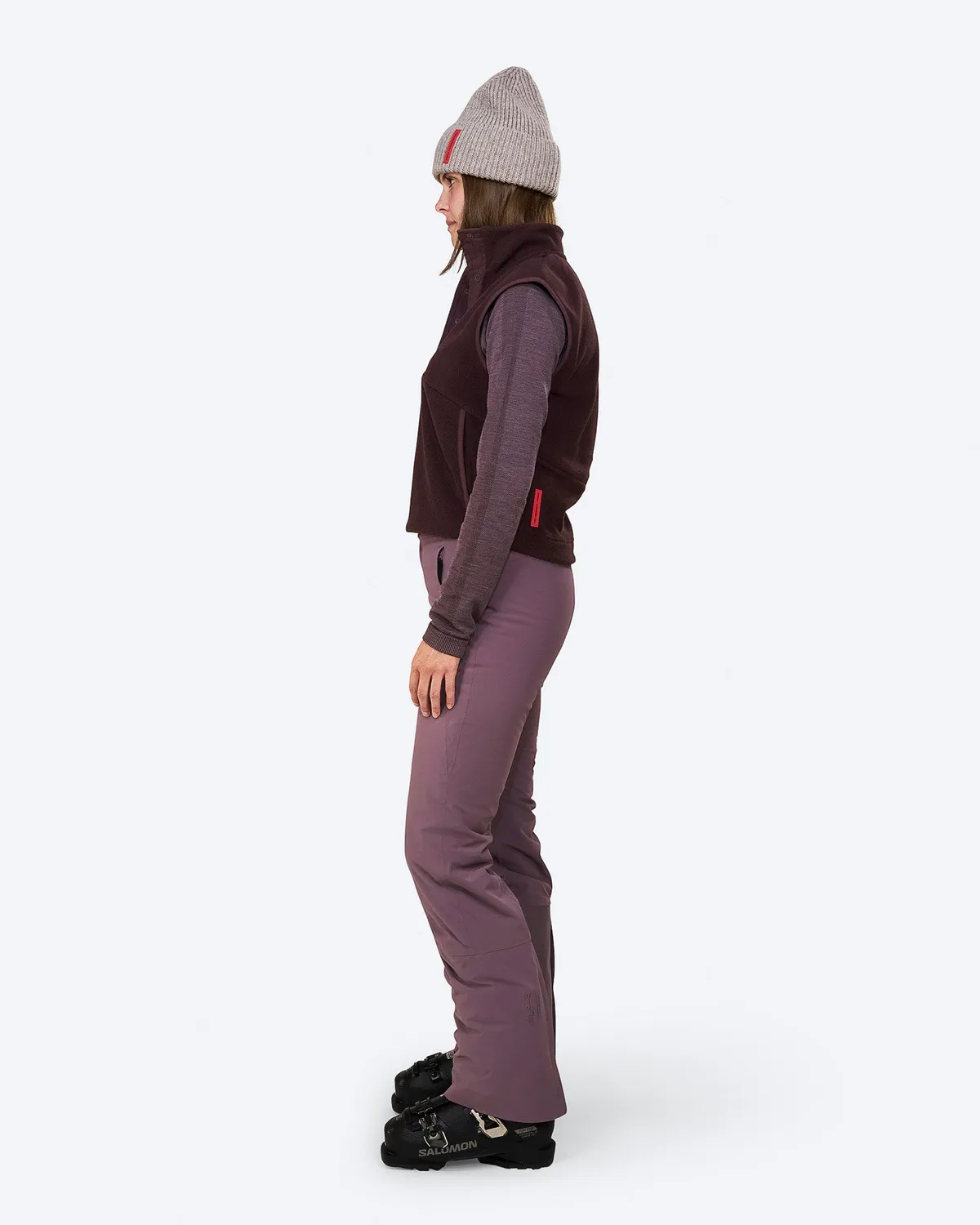 The Mountain Studio V-17 W vest Fudge microfleece